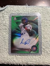 2022 Bowman Platinum ALEXANDER CANARIO GREEN PROSPECT AUTO #d 31/99