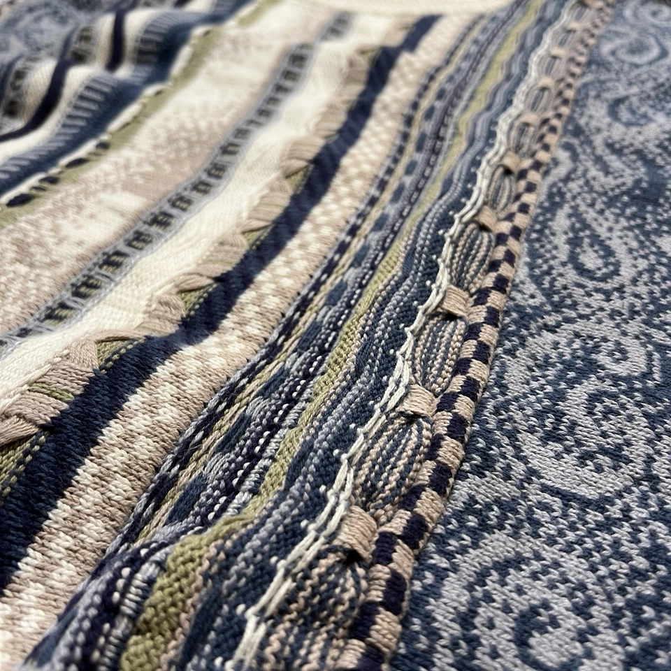 VTG 90's Cotton Traders 3D Knit Coogi Style Pullover Sweater Men’s Large Cotton - Image 4 of 4