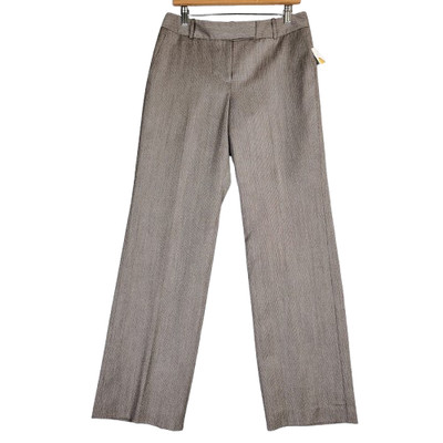 Talbots Dress Pants Womens 8 Taupe Zoffany 100% Wool Straight Leg Vintage NWT