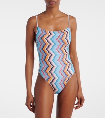 MISSONI SPORT シェブロン柄 ブルー系 イタリア製 MISSONI SPORT