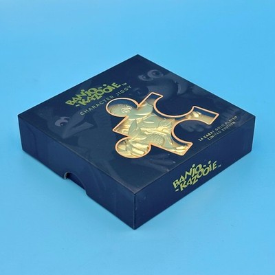 Banjo-Kazooie Jiggy Jigsaw Piece 24k Gold-Plated Figure Official