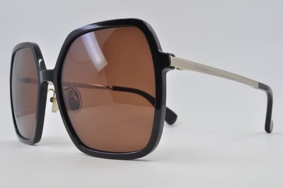 Max Mara Sunglasses MM0059-D 01E Black, Gold, Size 59-19-140