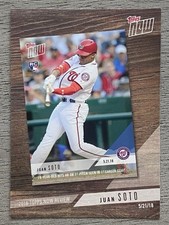 2019 Topps Series 1 Topps Now Review Card #TN-5 Juan Soto Washington Nationals