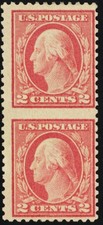 499, Mint H 2¢ - Looks Like Imperforate Pair Error * Stuart Katz