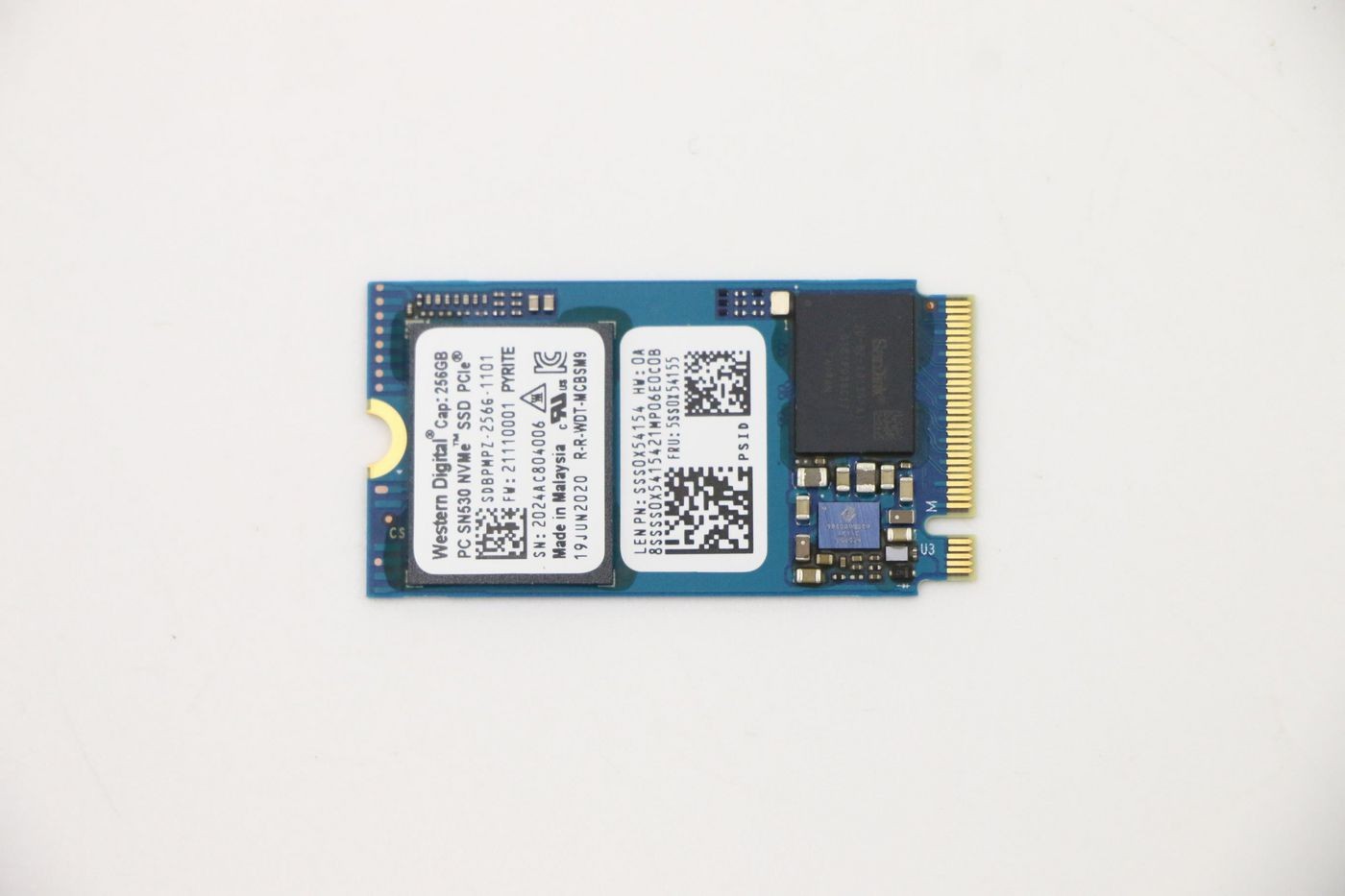 Lenovo 5SS0X54155 WD SN530 256G PCIe 2242 SSD
