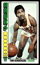 1976-77 Topps Tom Henderson #8 - Atlanta Hawks - VG