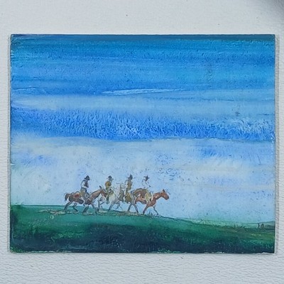 ORIGINAL Painting by Mary Lehman ''Range Riders'' Signed With Original Description