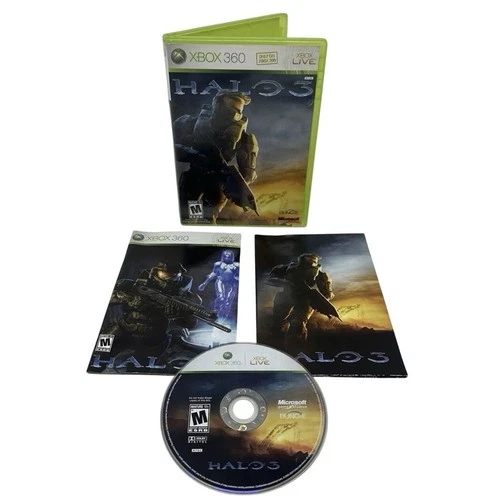Halo 3 (Microsoft Xbox 360, 2007) CIB Complete w/Manual & Poster