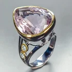 Vintage ring 37 ct Natural Ametrine Ring 925 Sterling Silver Size 8 /R460765