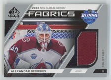 2023-24 SP Game Used 2022 Global Series Fabrics Alexandar Georgiev Colorado