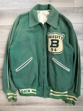 Vintage 50s General Athletic Varsity Jacket  Wool Bedford Dick Sz 40 Reversible