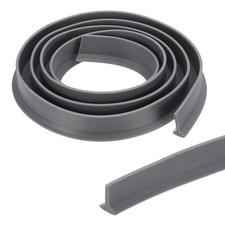 118 Inch Collapsible Shower Threshold Water Guards Gray 1.2" W x 0.6" T 