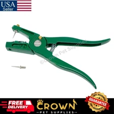 Ear Tag Pliers For Livestock with Spare Pin for Installing Pigs Cattle Sheep