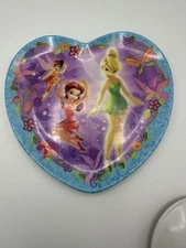 ✨ Disney Fairies Heart-Shaped Tinkerbell Plastic Child Plate by Zak ✨  Make meal