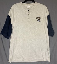 Vintage 2000 Taz Looney Tunes Large Embroidered Baseball T Shirt Jersey