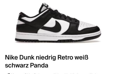 Nike Dunk Low Panda Black/White | EU 45 US 11 | NEU Ungetragen Blitzversand