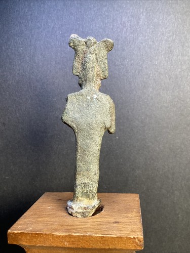 Ancient Egyptian Bronze Osiris w/Base Collected by Walter Scott McDonald 1943 13 - Picture 5 of 9