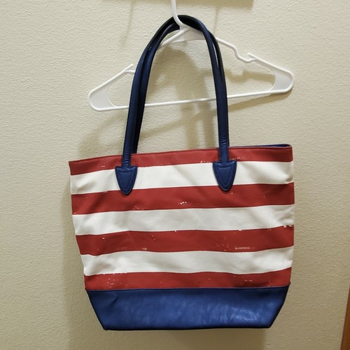 Borsa Miss Me Tote rossa bianca blu - Foto 2 di 12