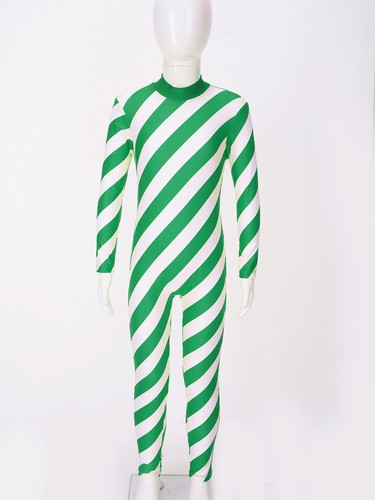 Boys Girls Striped Striped Pattern Xmas Overall Jumpsuit Full Body Jumpsuit - 第 19/32 張圖片