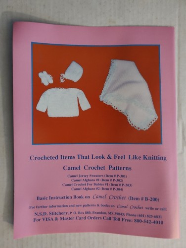 CAMEL CROCHET FOR BABIES Patterns Designed For CAMEL CROCHET Booklet P-303 - Picture 2 of 4