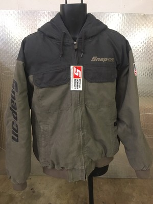 snap on canvas jacket