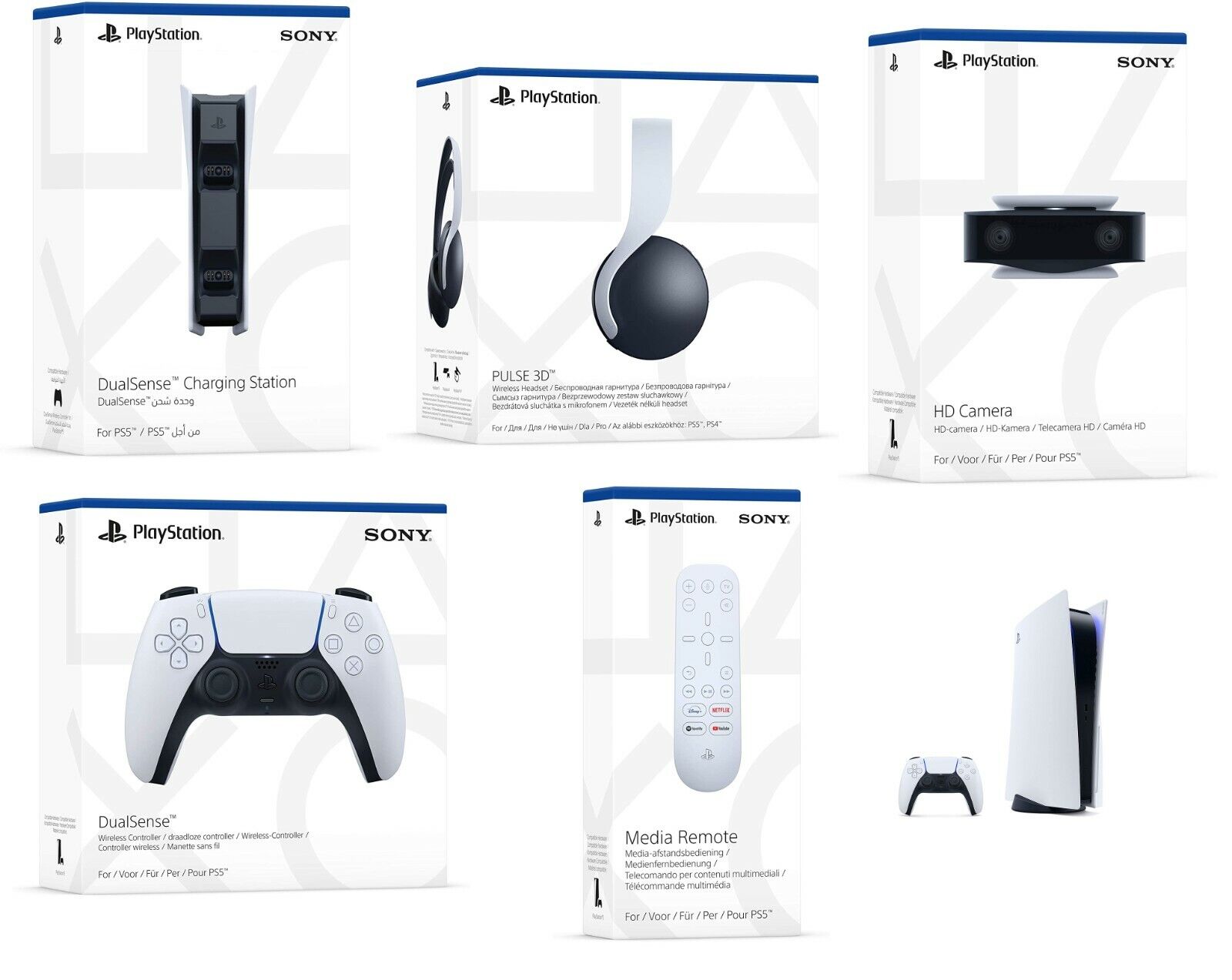 Official Sony PS5 Playstation 5 Accessories Games - NEW - IN STOCK NOW