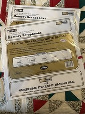 2 Packages Pioneer 12 x12 Memory Book Refill Pages 5 Pack Each
