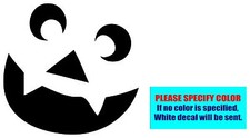 Pumpkin Face Halloween Vinyl decal sticker Car Truck Window Laptop Die Cut 6"