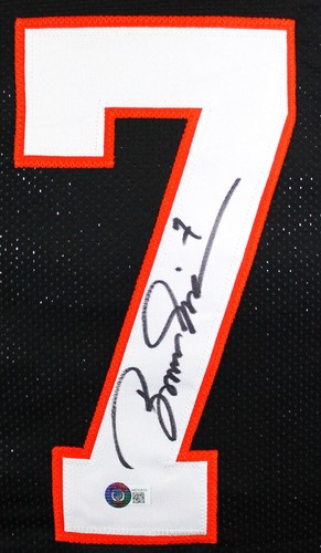 Boomer Esiason Autographed Black Pro Style Jersey-Beckett W Hologram *Black - Picture 2 of 5