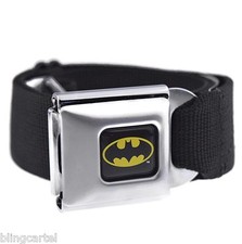 Batman Seatbelt Belt Dc Comics Black Yellow Bat Man Seat Belt Mens Buckle Down Batman Seatbelt Belt Dc Comics Black Yellow Bat Man Seat Belt Mens Buckle Down