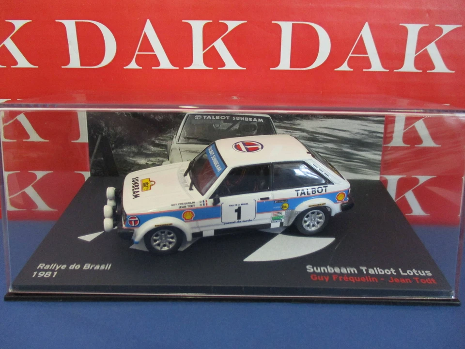 Die cast 1/43 Modellino Auto Talbot Sunbeam Lotus Brasil 1981 G. Frequelin - Immagine 4 di 4