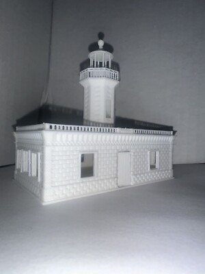 N - Scale Lighthouse Nautical Classic Building 1:160 High Detail White Unpainted