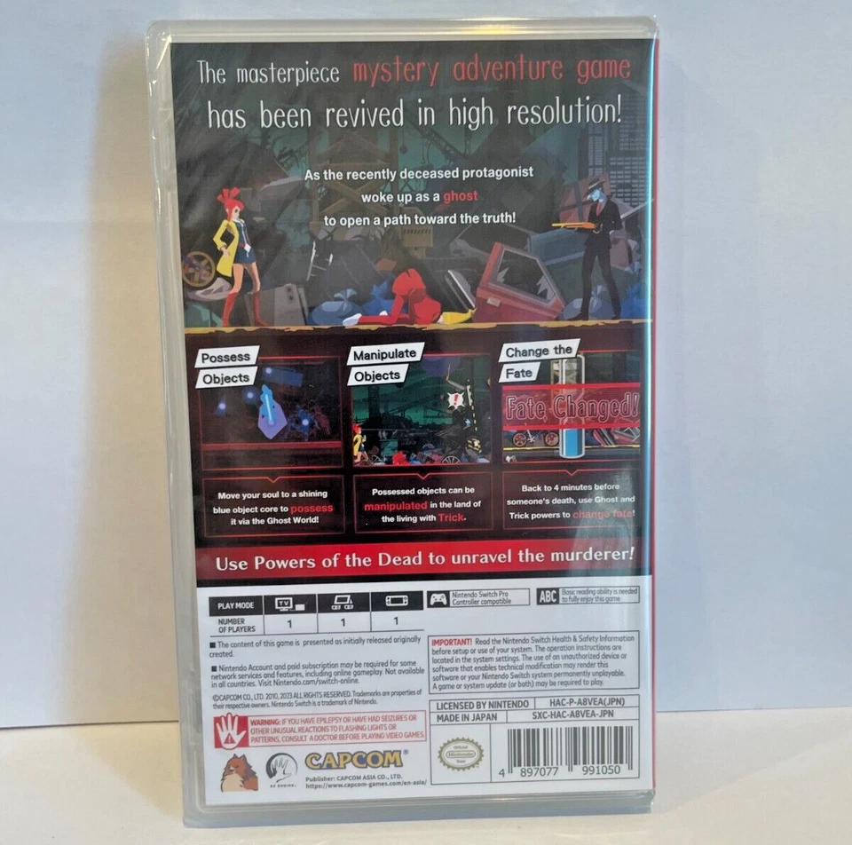 Ghost Trick: Phantom Detective Switch Brand New Game (2023 Action/Adventure) - Image 3 of 3