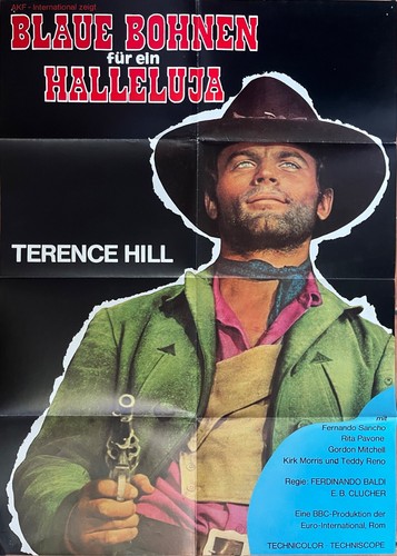 Crazy Westerners Blaue Bohnen für ein Halleluja German MoviePoster Terence Hill