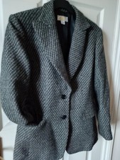Beautiful Elegant Jacket/blazer For Work Or Leisure - Size 10 - Black & White