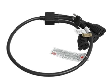 30 Inches 1 x NEMA 5-15P to 3 x NEMA 5-15R Power Extension Cord Splitter Cabl...