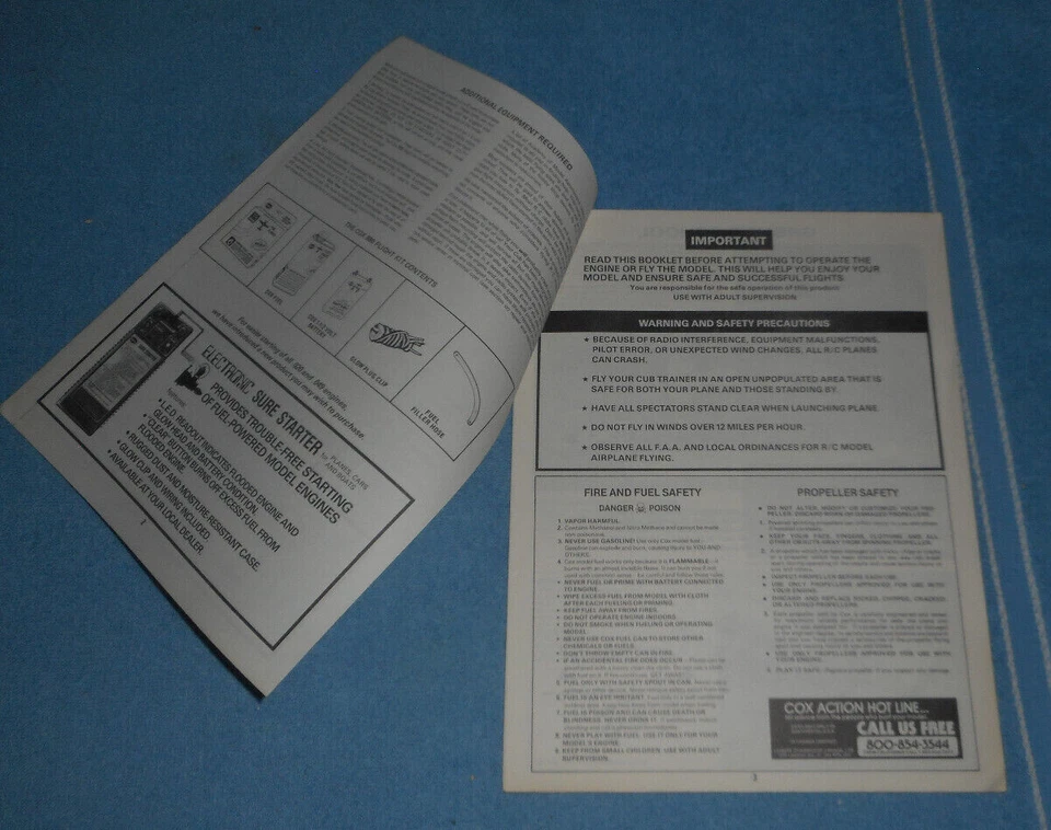 Cox Radio Control RC Cub Trainer Pilot's Manual Assembly Flight Instructions - Image 2 of 4