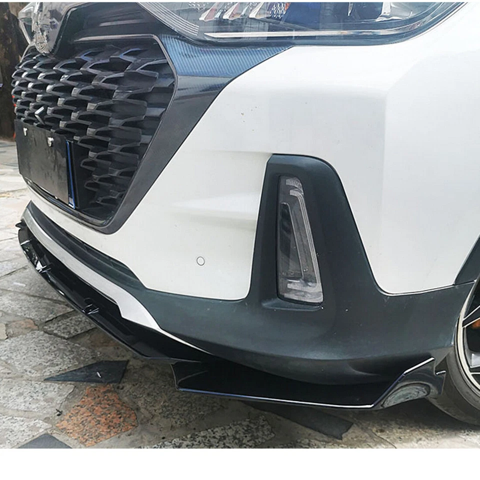 Add-on Universal Fit For Benz CLA250 CLA200 2019-2022 Front Lip Spoiler Splitter - Image 3 of 4