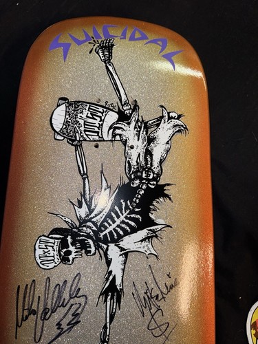 UBER RARE SIGNED Mike Vallely Suicidal Muir Dogtown Skateboard Deck AUTOGRAPHED - Picture 10 of 13
