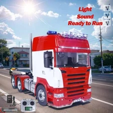 LESU 1/14 6X6 RC RTR Tractor Truck Metal Chassis w/ Sound Light System I6S Radio