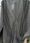 KINGSIZE INVICTA JACQUARD BUTTON UP CARDIGAN IN CHARCOAL 2XL 3XL 4XL 5XL