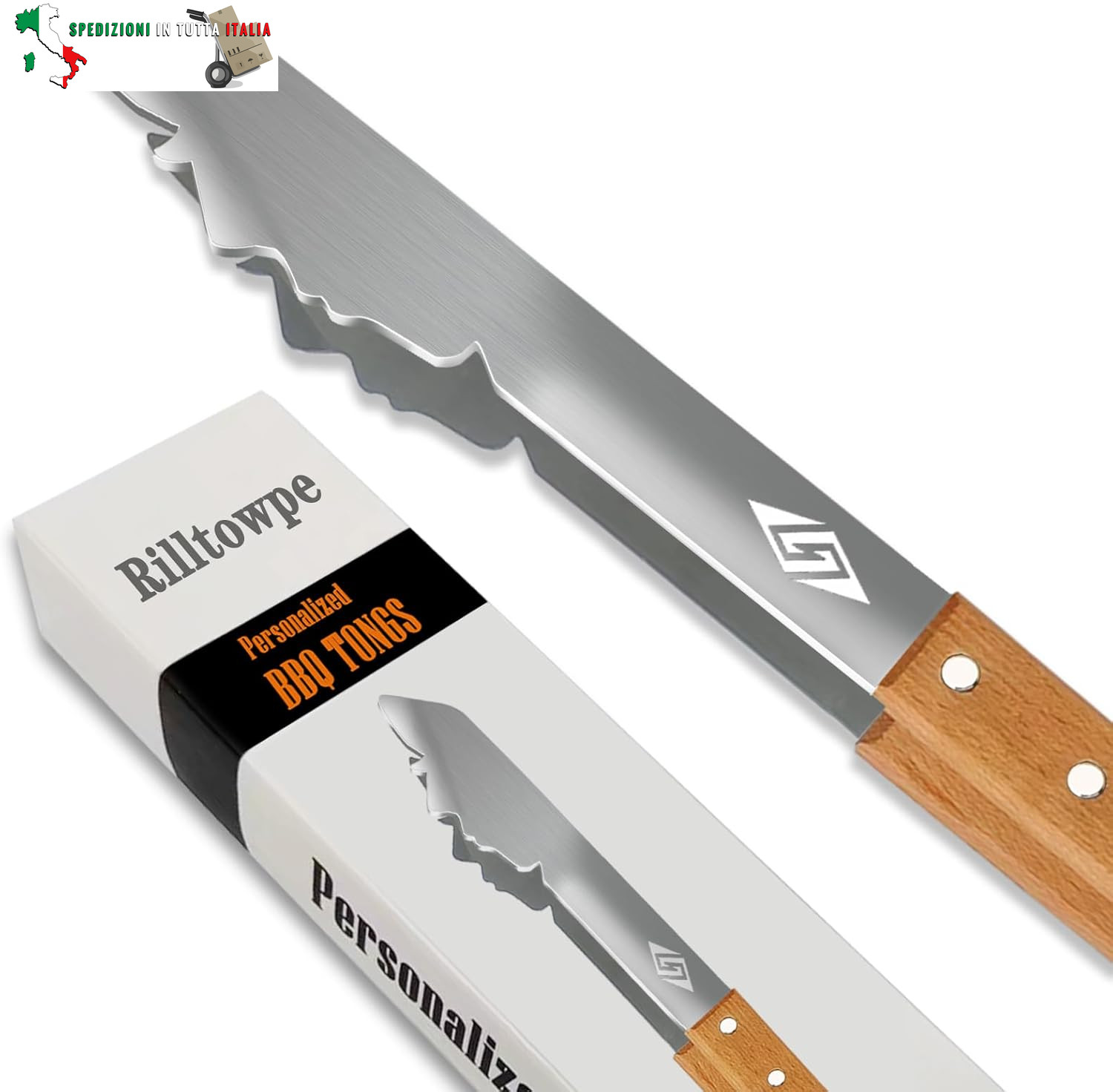 Pinze per barbecue – Acciaio inossidabile, Argento | IT