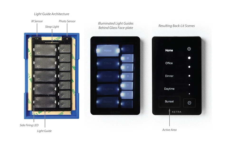 Ketra X1 Touchpad for Color-changing LED S38 S30 & A20 Lamps - Image 3 of 4