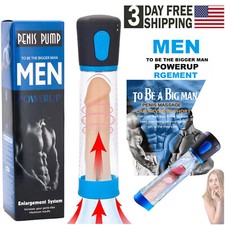 Vacuum Penis Pump for Male ED Enhancement Erectile Enlargement Penis Enlarger BG