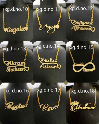 Golden Color Oxidized Customised (name 
