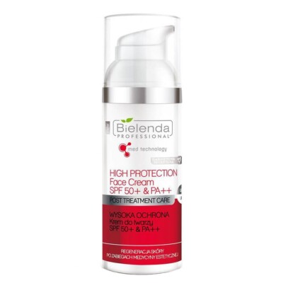 BIELENDA PROFESSIONAL 50ml, SPF50+PA++ GESICHTSCREME, Post Treatment Care