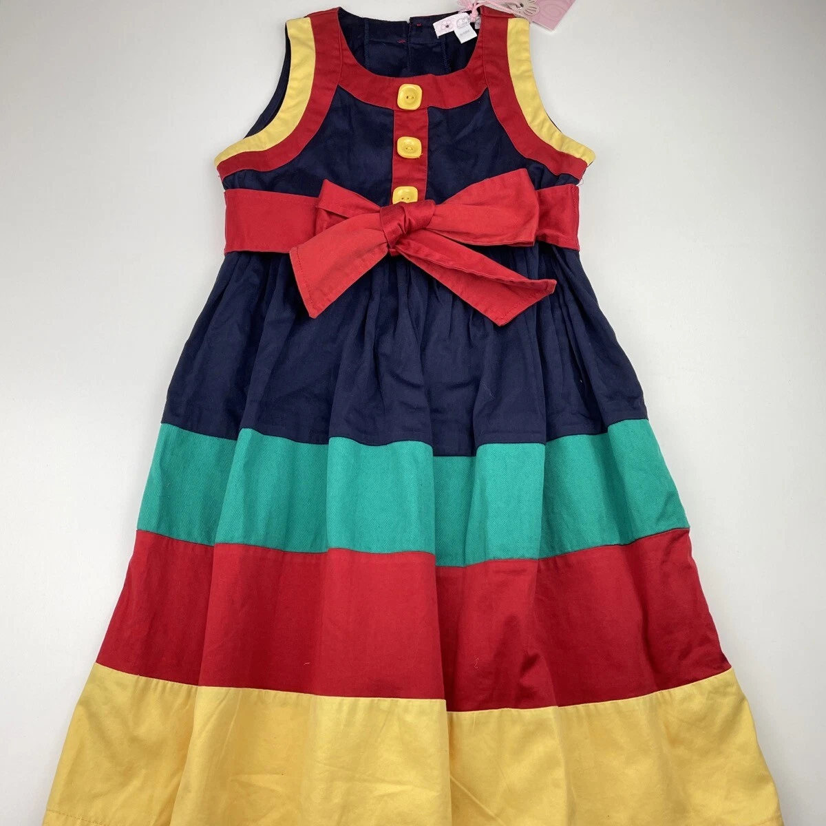 Girls size 8-10, ODEL GIRL, colourful cotton party dress, NEW | eBay