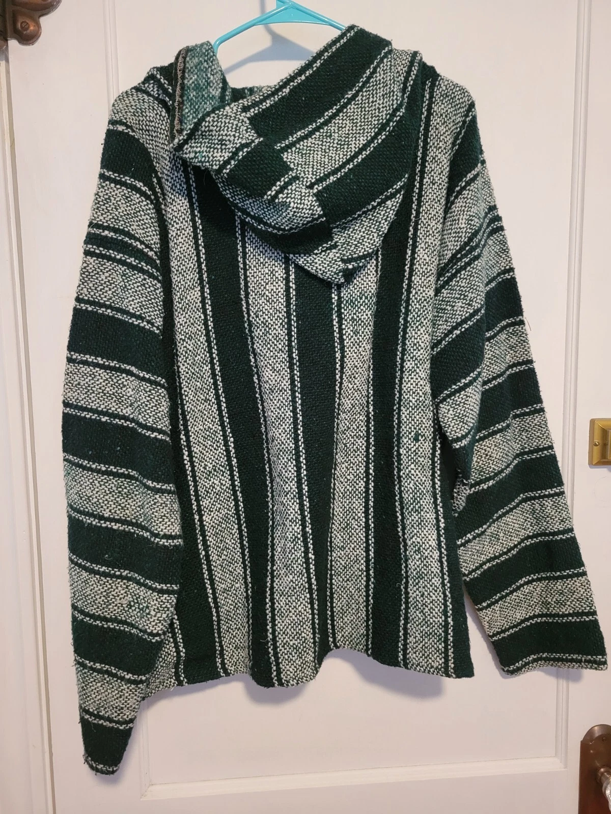 VETEMENTS Baja Poncho Felpa con Cappuccio Unisex Hippie BOHO Grunge Anni 90 Coperta Messicana