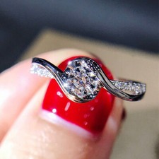 Versilberte Eheringe Für Damen Hübscher Rundgeschliffener Zirkonia Schmuck