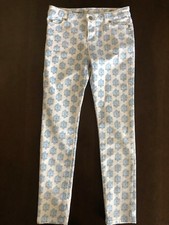 Vineyard Vines girls 12 bluejay white "Saylor" medallion print long pants